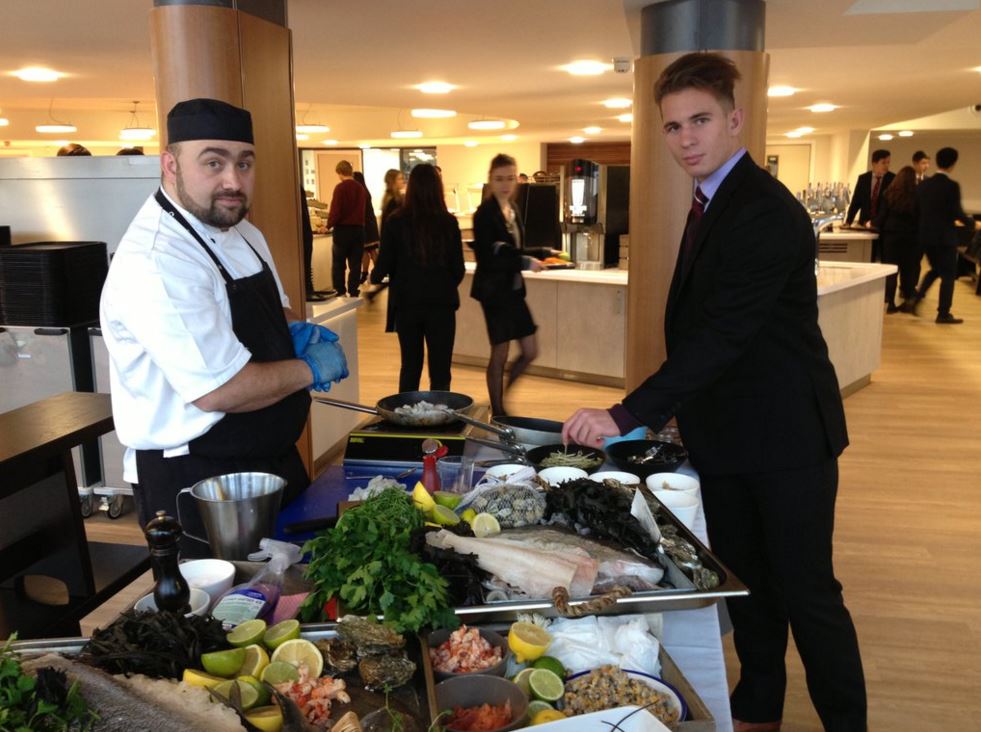 Fresh fish demonstration